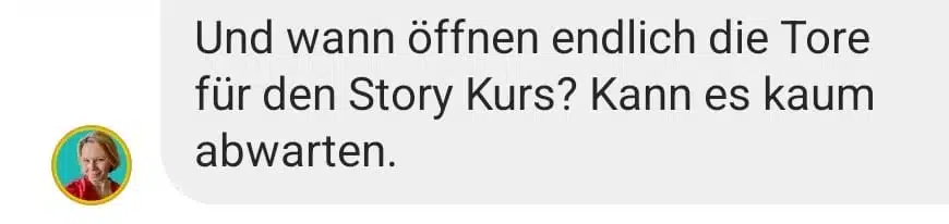 Verkaufs-Story Feedback - Verkaufen in den Stories